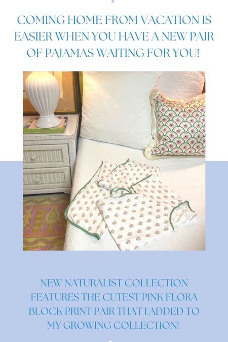 Coming home from vacation is made much easier thanks to a new pair of pajamas from my favorite brand, Lake Pajamas! Their new Naturalist Collection features this adorable Pink Flora print that comes in a variety of styles. I opted for the print in the short long set and was eager to come home to them!

#LTKstyletip #LTKunder100 #LTKtravel