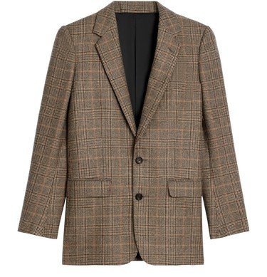 Long jacket in prince of wales cashmere - CELINE | 24S US