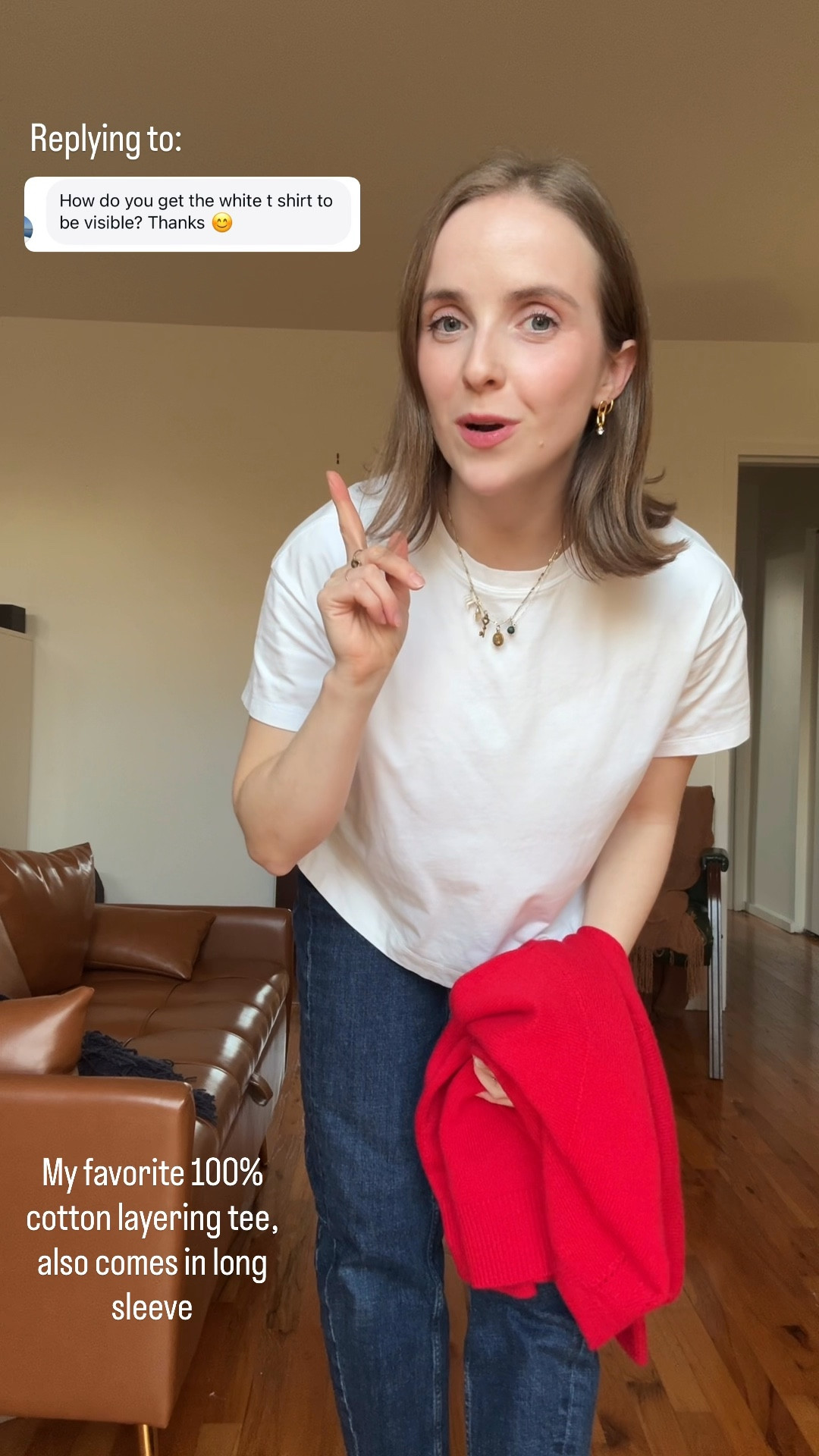 Perfect 100% cotton tee for layering under sweaters 
Wearing xs 


#LTKPetite #LTKSaleAlert #LTKFindsUnder50