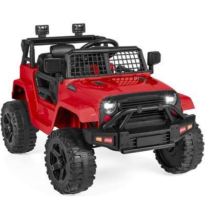 Best Choice Products 12V Kids Ride On Truck Car w/ Parent Remote Control, Spring Suspension, LED Lights - Red | Target