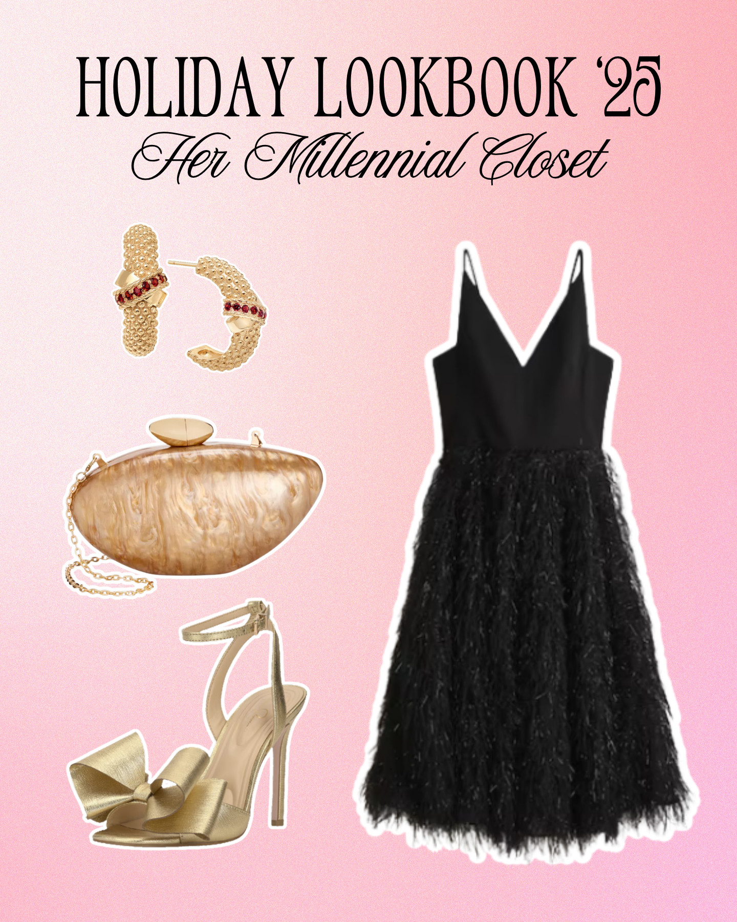 A little black dress for the holidays? It screams perfection with all these gold accessories! 

 

#LTKHoliday #LTKgrwm #LTKootd