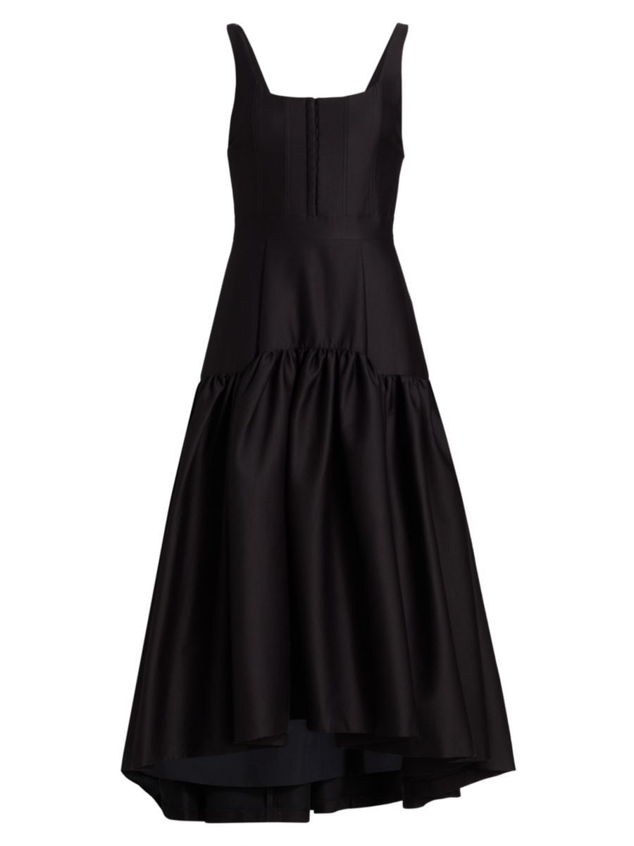 Diana Asymmetric Cotton-Blend Midi-Dress | Saks Fifth Avenue
