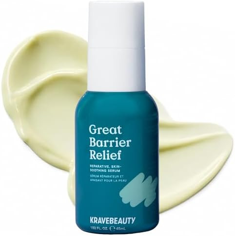 KraveBeauty Great Barrier Relief Serum for Dry or Sensitive Skin, Hydrates and Repairs the Skin B... | Amazon (US)