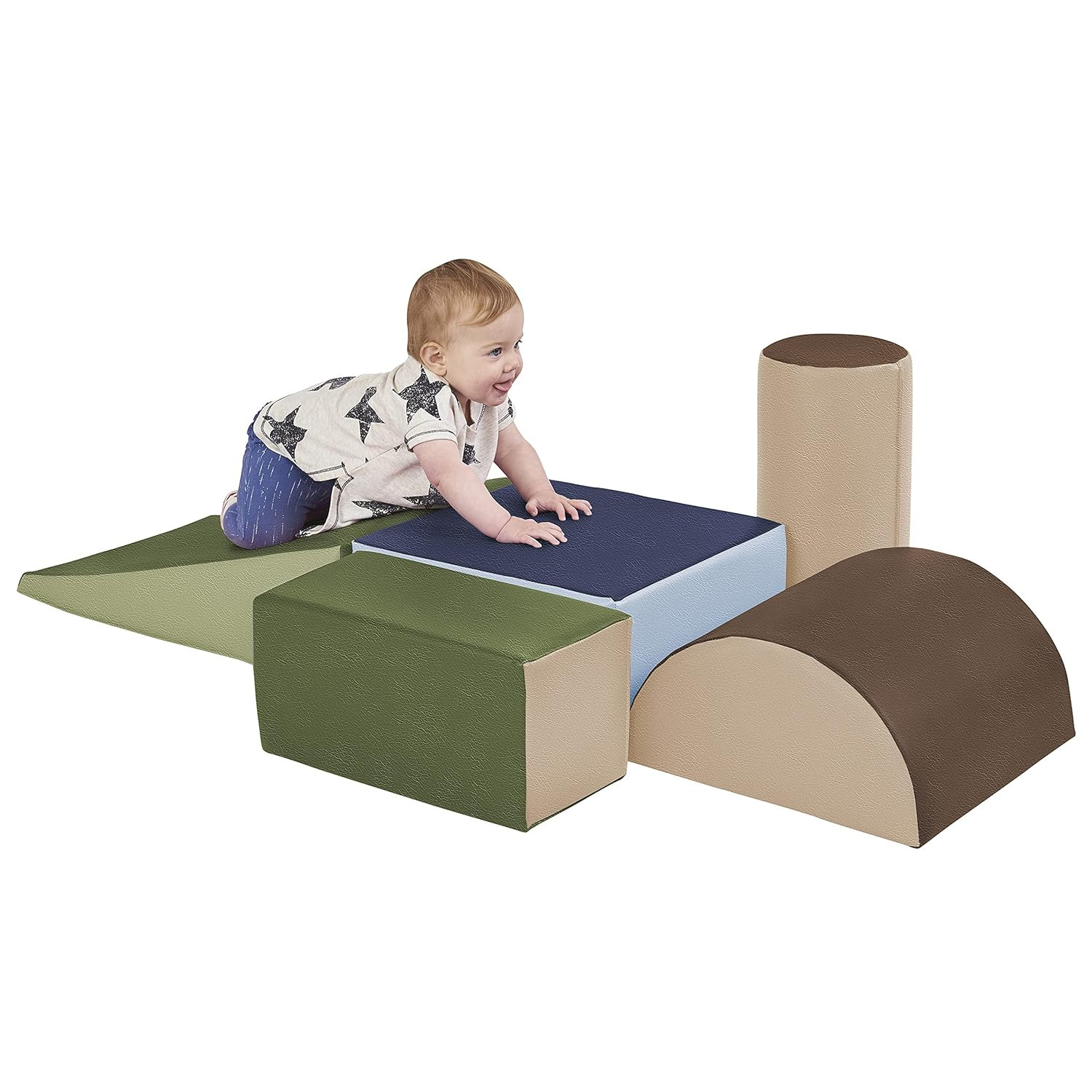 ECR4Kids SoftZone Climb and Crawl Activity Play Set, Lightweight Foam Shapes for Climbing, Crawli... | Amazon (US)