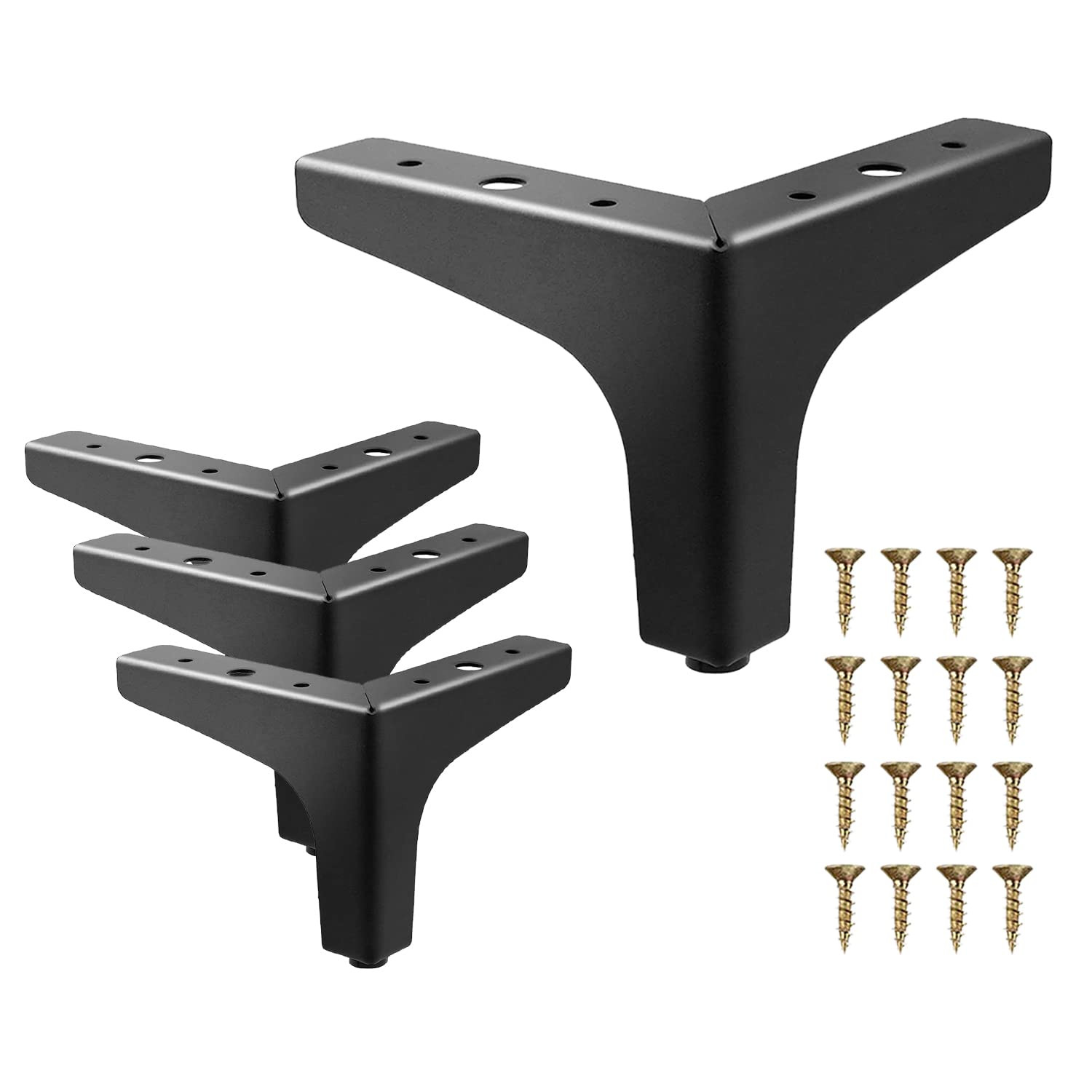 Furniture Legs Metal Feet: Cabinet Legs 4 Inch Triangle Feet Replacement Dresser Legs Set of 4 | Amazon (US)