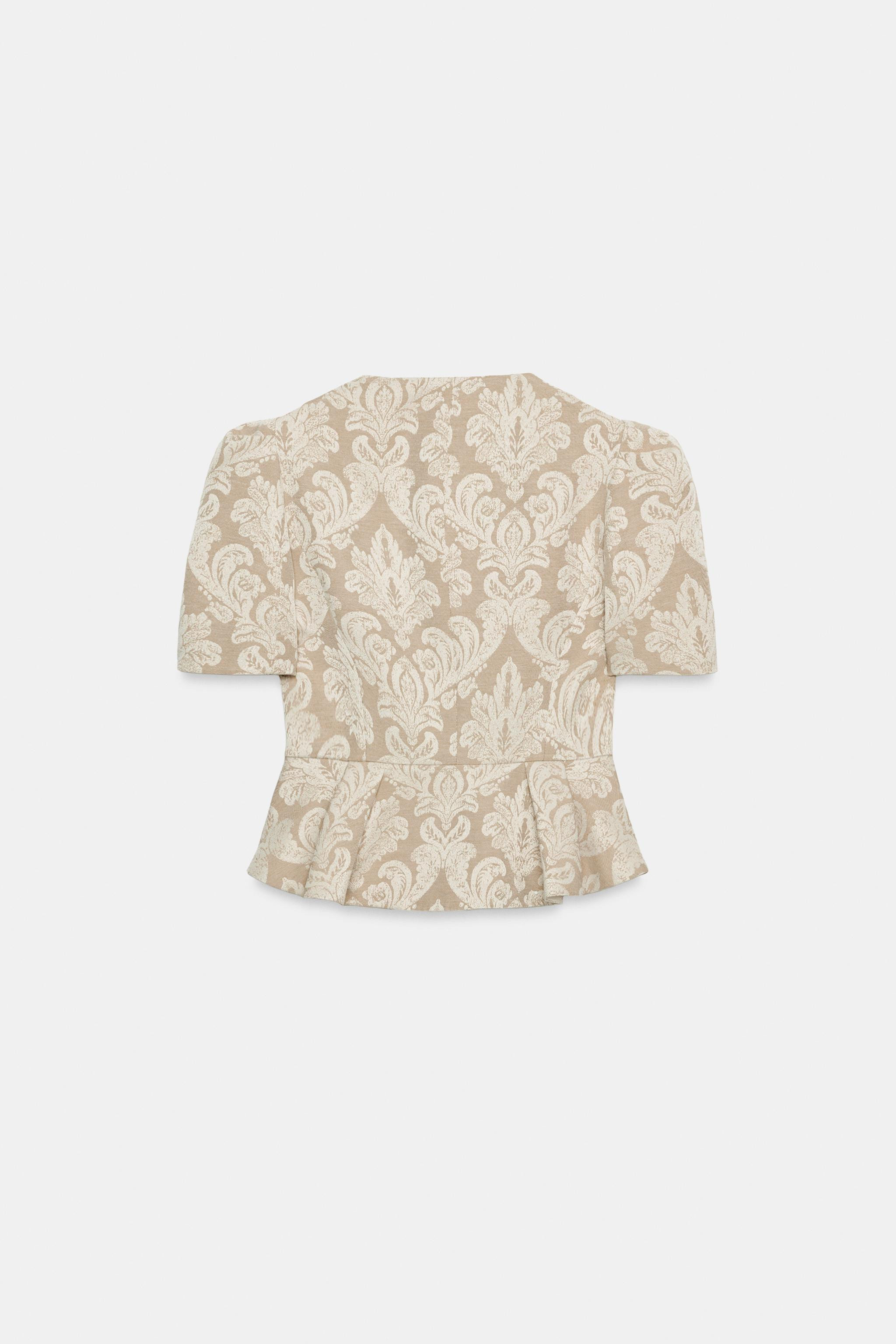 JACQUARD PEPLUM BLAZER | Zara US