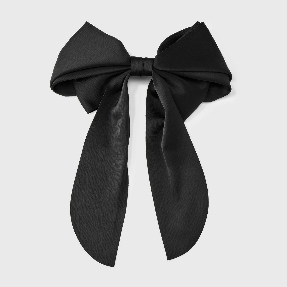 Satin Bow Hair Barrette - A New Day™ Black | Target