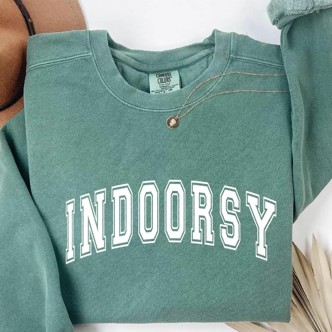 Indoorsy Homebody Sweatshirt: Unisex Graphic Comfort - Etsy | Etsy (US)