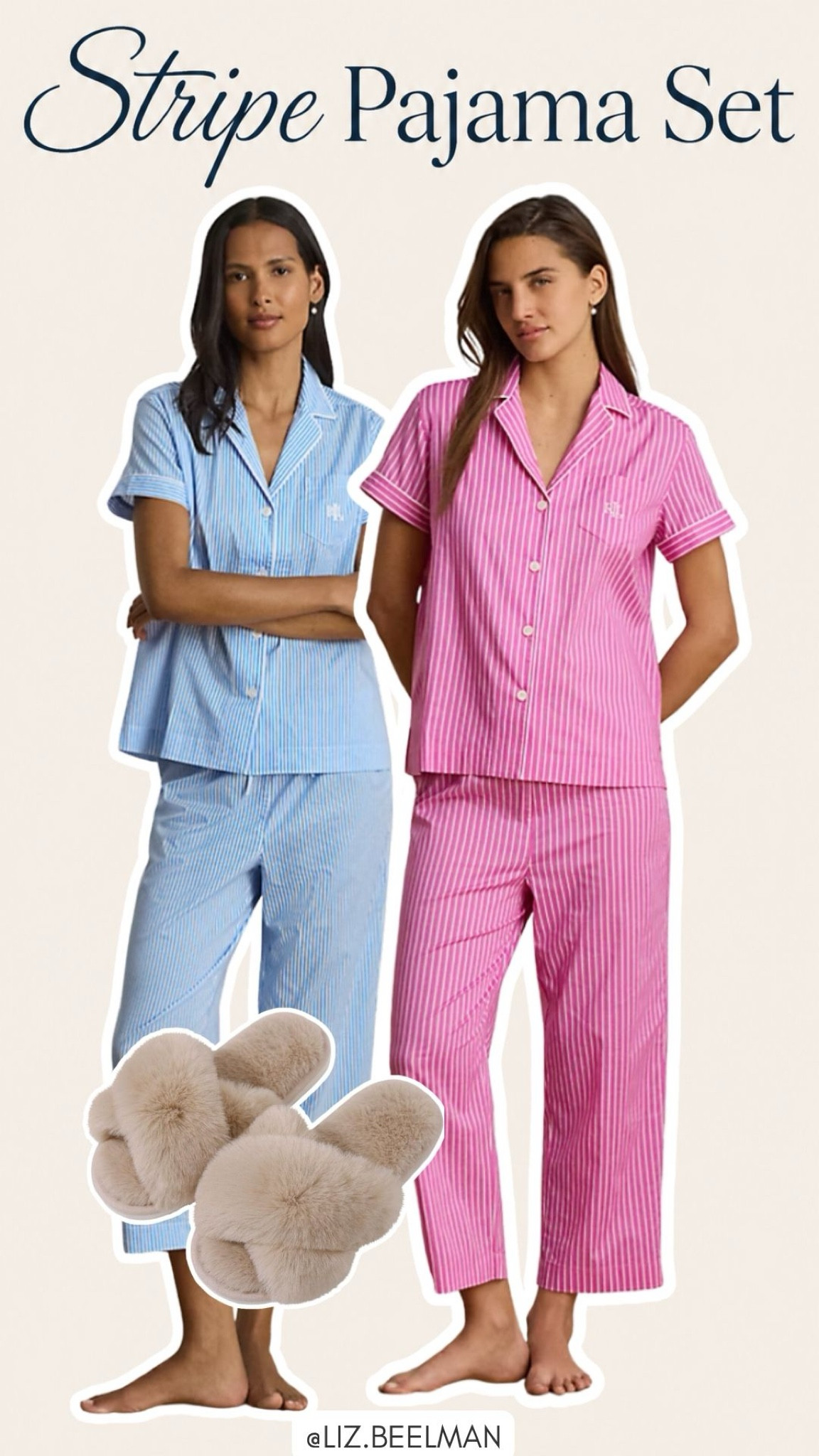 Stripe Pajama Set
By Ralph Lauren 

#pajamas 

#LTKselfcare #LTKootd #LTKmomlife