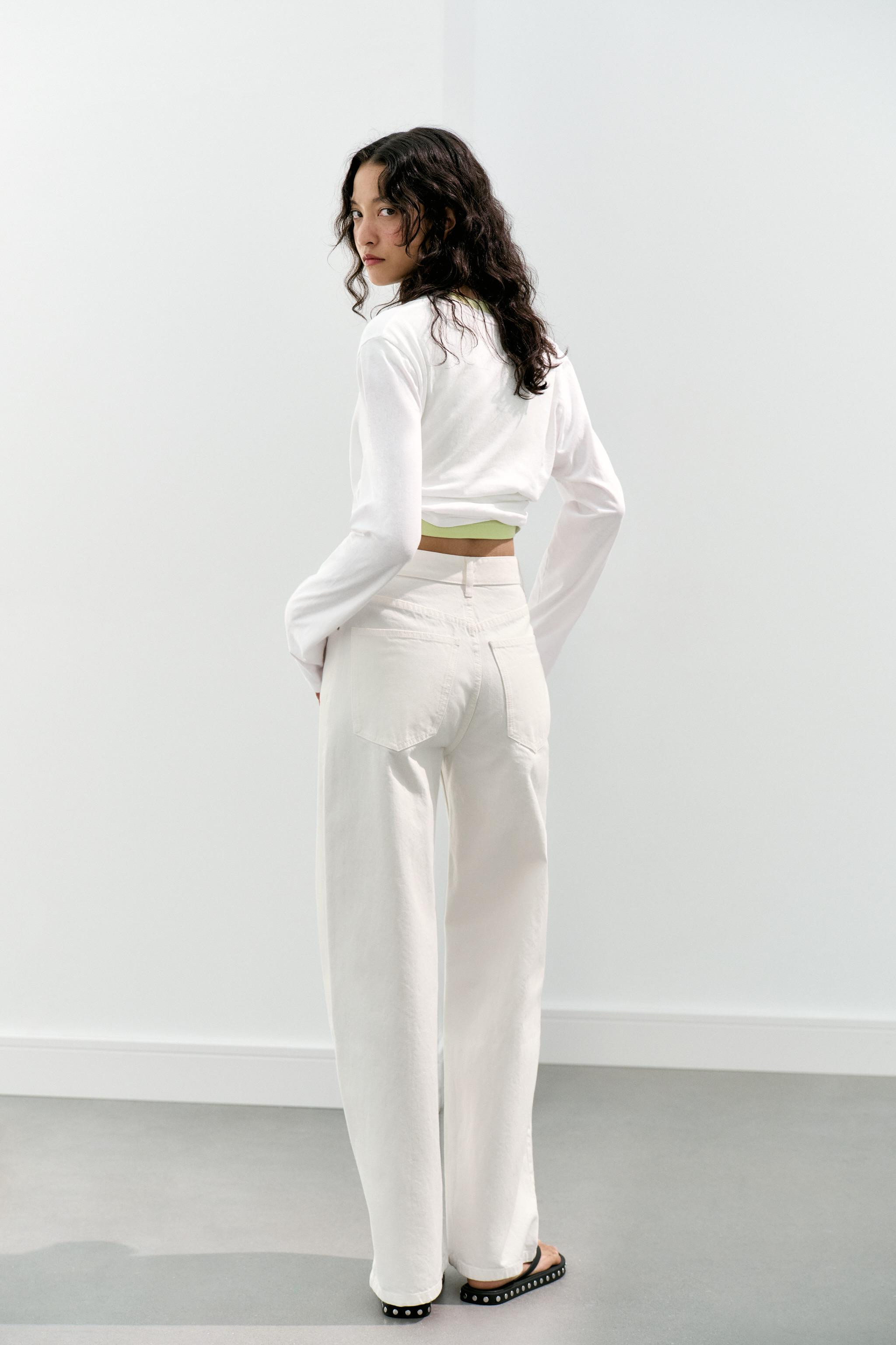 TRF HIGH WAIST EXTRA WIDE LEG JEANS | Zara US