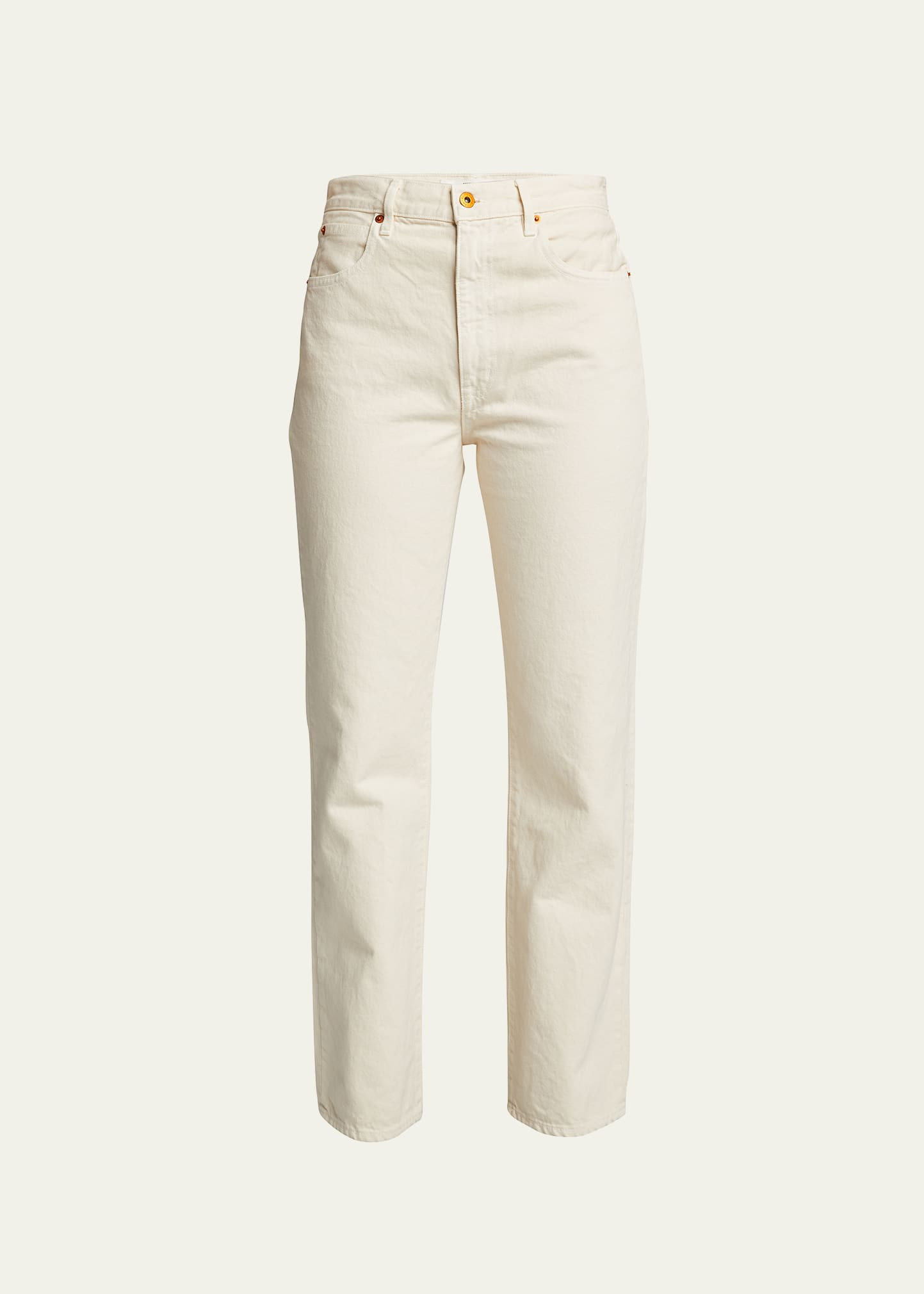 London High-Rise Straight-Leg Jeans | Bergdorf Goodman