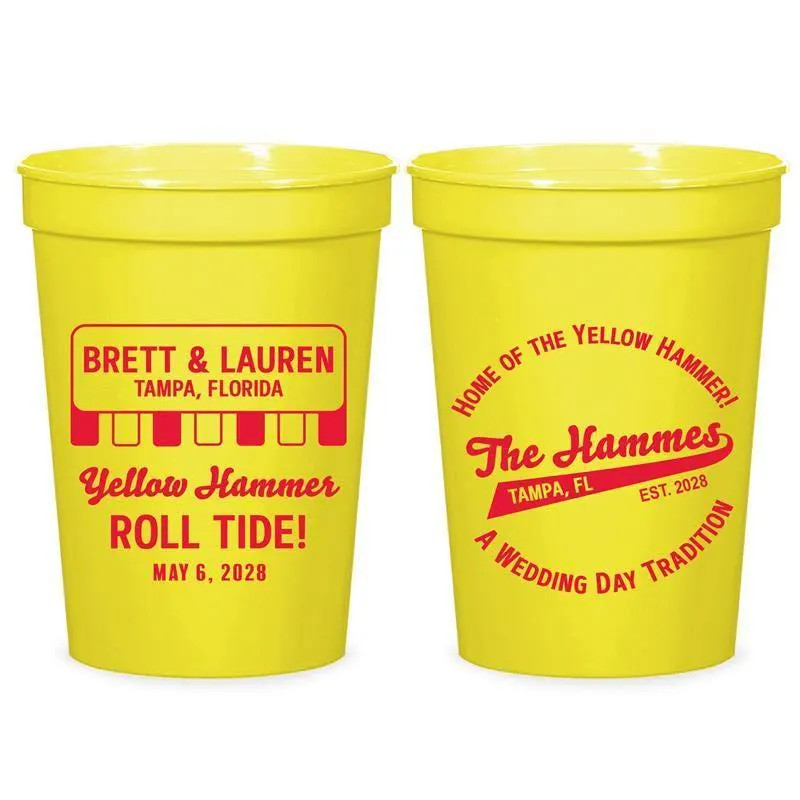 Custom Personalized Wedding Stadium Cups, Say I Do Favors, Reception Party | Etsy (Global)