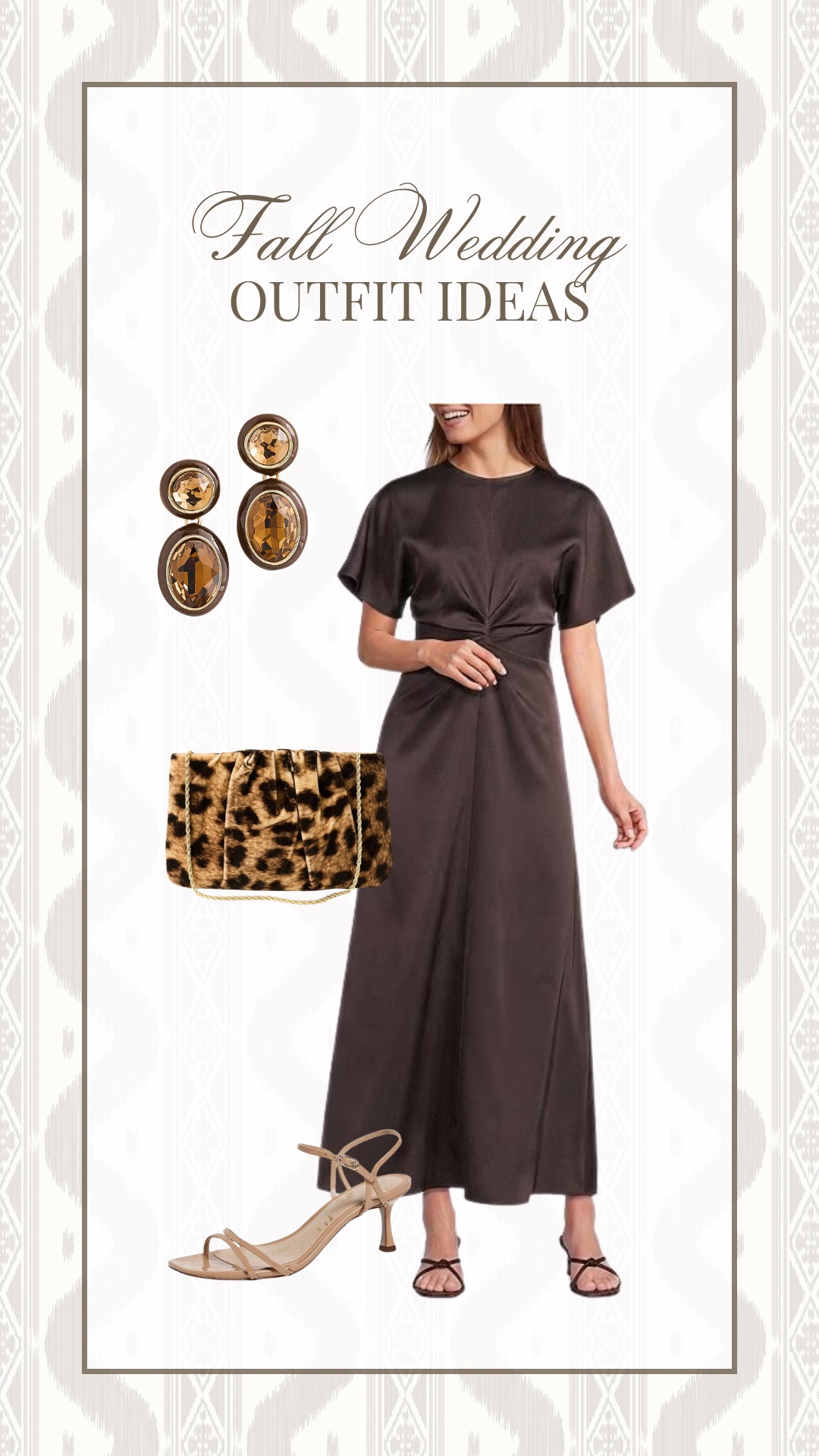 Fall wedding guest outfit idea!

Fall wedding // wedding guest outfit