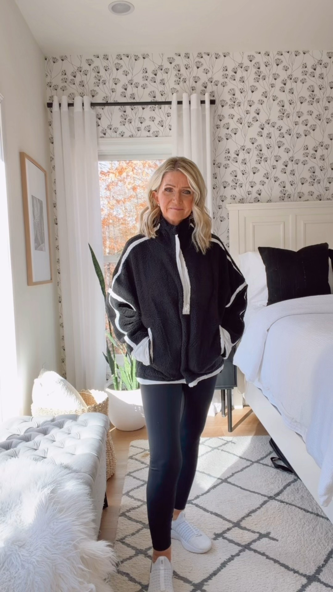 Fleece quarter zip pull over. So soft and cozy/styled with white tee/nike slip on sneakers Runs TTS I am wearing a size small for reference in fleece pullover #LTKFashion #LTK

#LTKStyleTip #LTKootd #LTKActive