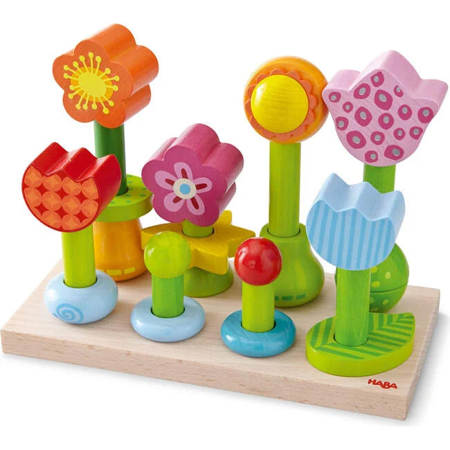 Flower Garden Stacking & Sorting Toy - Kids Toys | HABA from Maisonette | Maisonette