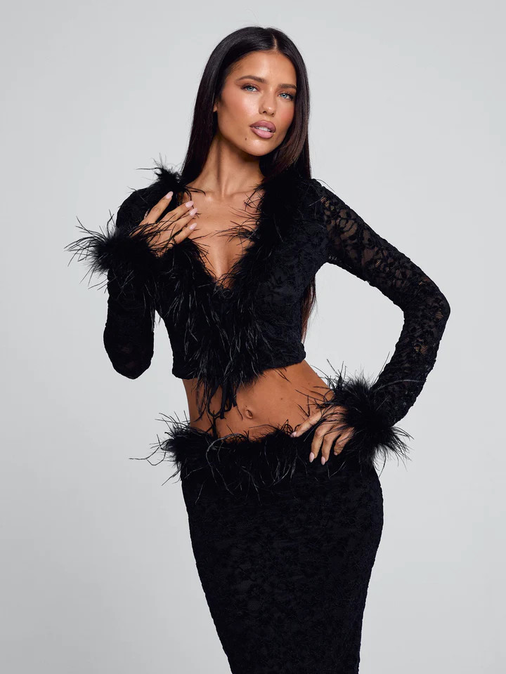 SANTORINI MAXI SKIRT BLACK | Outcast (US & UK)