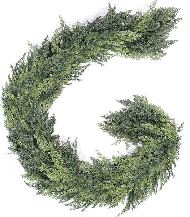 6ft Real Touch Christmas Cedar Garland Artificial Realistic Christmas Greenery Cypress Pine Garla... | Amazon (US)