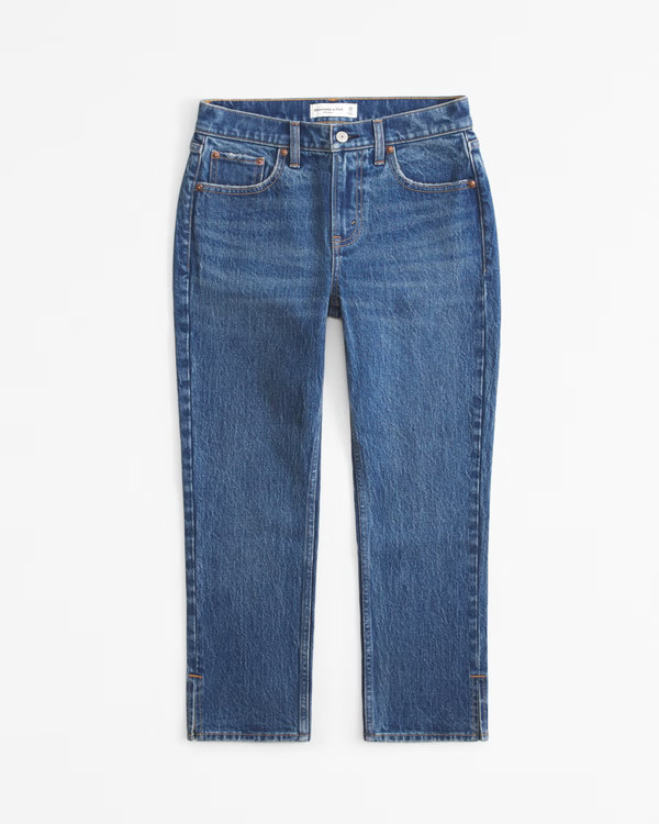 Curve Love Mid Rise Capri Jean | Abercrombie & Fitch (US)