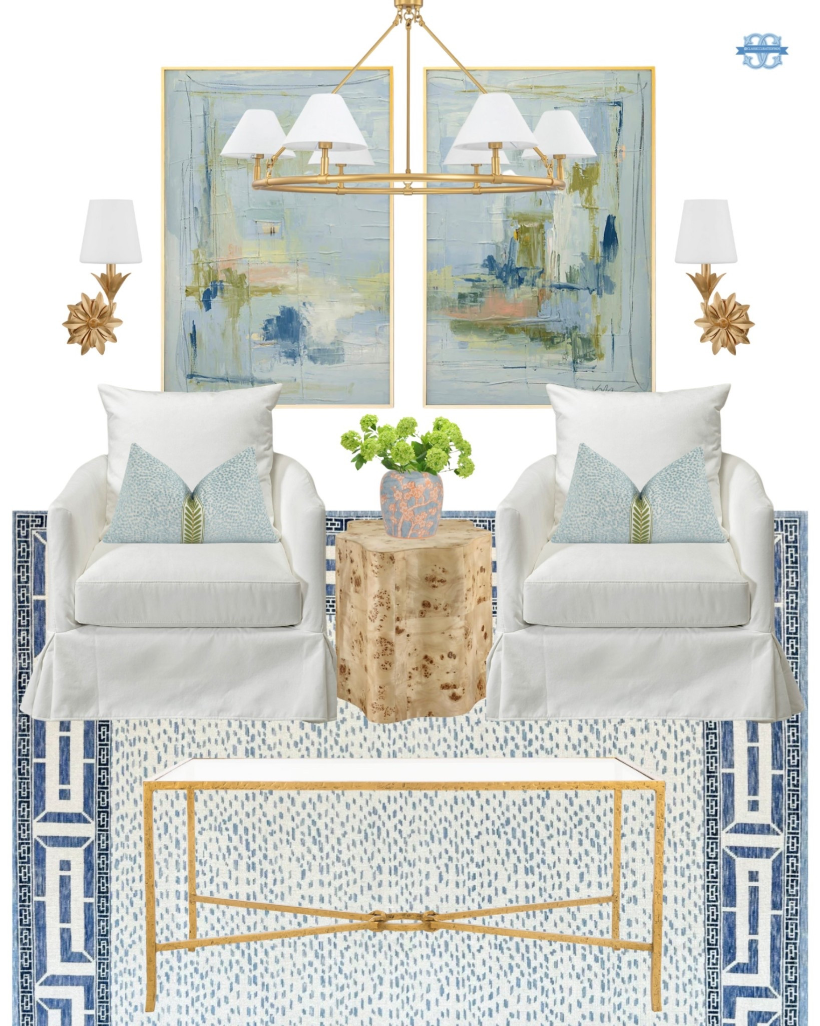 Love this look for a sitting area with some fun pops of color!🧡

Home Decor, Grandmillennial, Living Room, Swivel Chair, Coffee Table, Rug, Art

#LTKHome