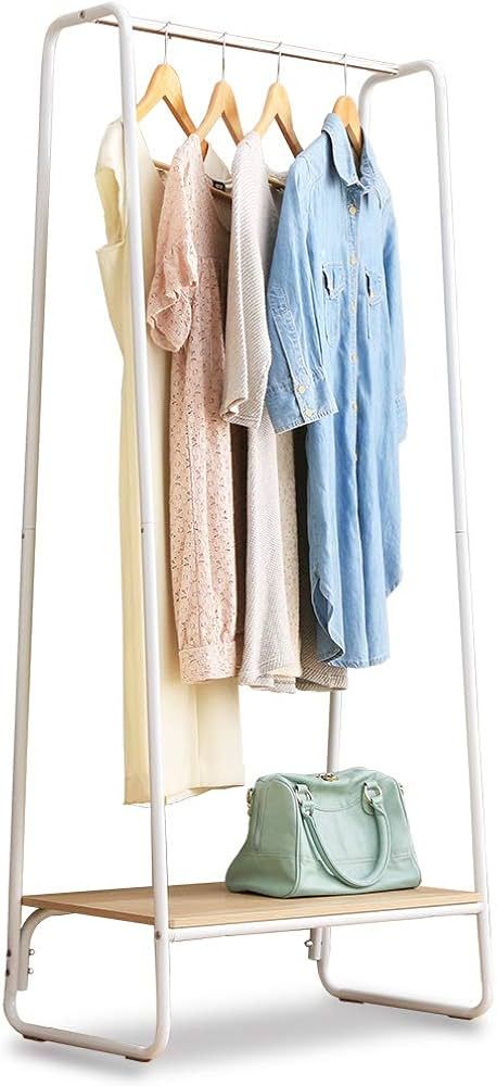 IRIS USA Clothes Rack with 1 Wood Shelf, Freestanding Clothing Racks for Hanging Clothes, Easy to... | Amazon (US)