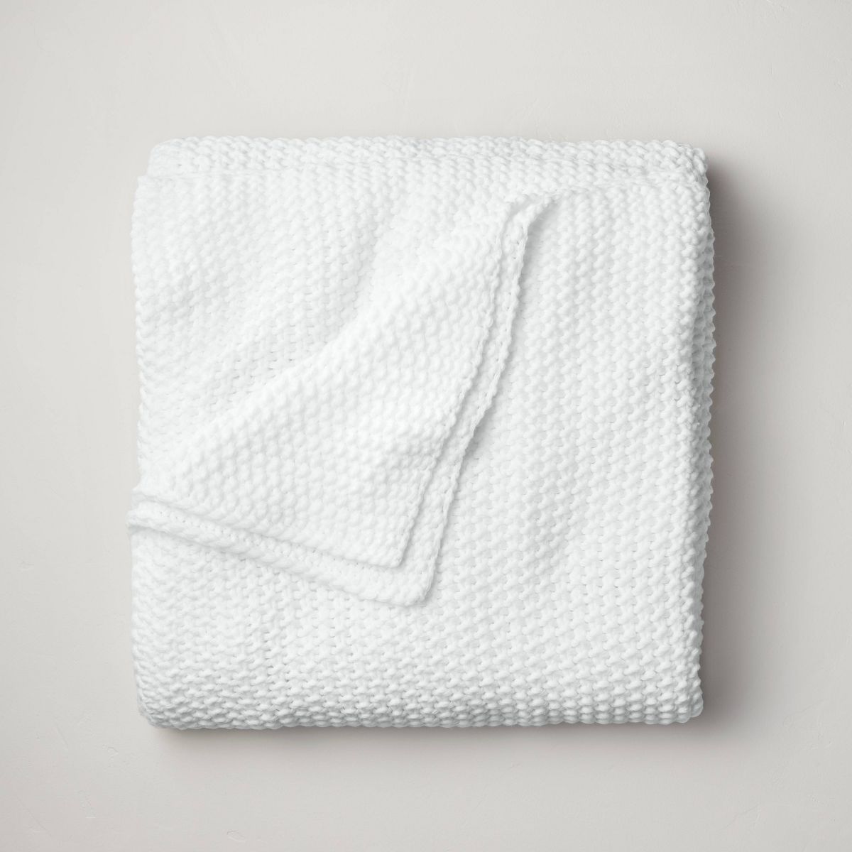 King Chunky Knit Bed Blanket White - Casaluna™ | Target