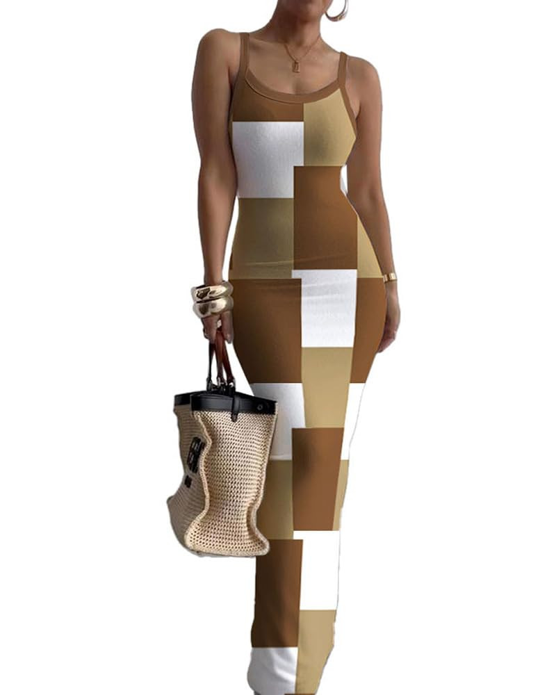 Nimsruc Women Summer Long Dress Casual Slip Sexy Slim Sleeveless Bodycon Maxi Dresses for Women 2... | Amazon (US)