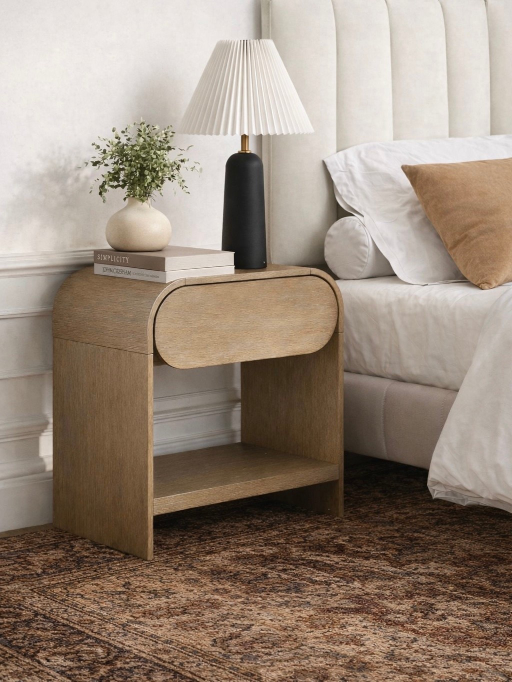 I’ve been eyeing this nightstand for the guest bedroom. Love the color and the curves! It’s on sale too—$25 off!

#LTKHome