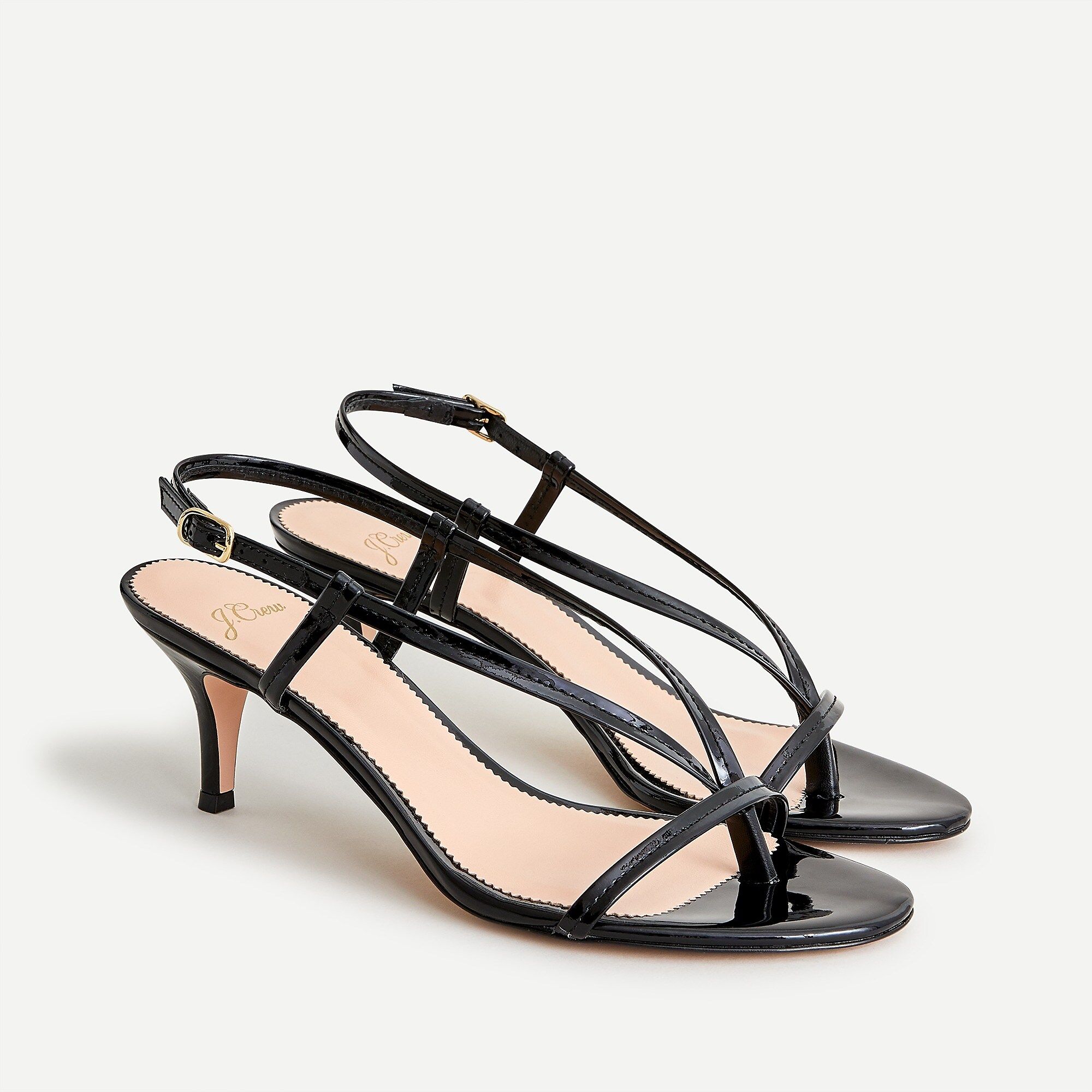 Slingback sandals in patent leather | J.Crew US