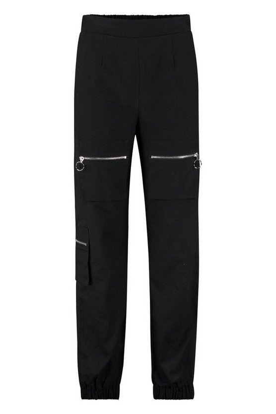 Woven Cargo Utility Pocket Pants | Boohoo.com (US & CA)