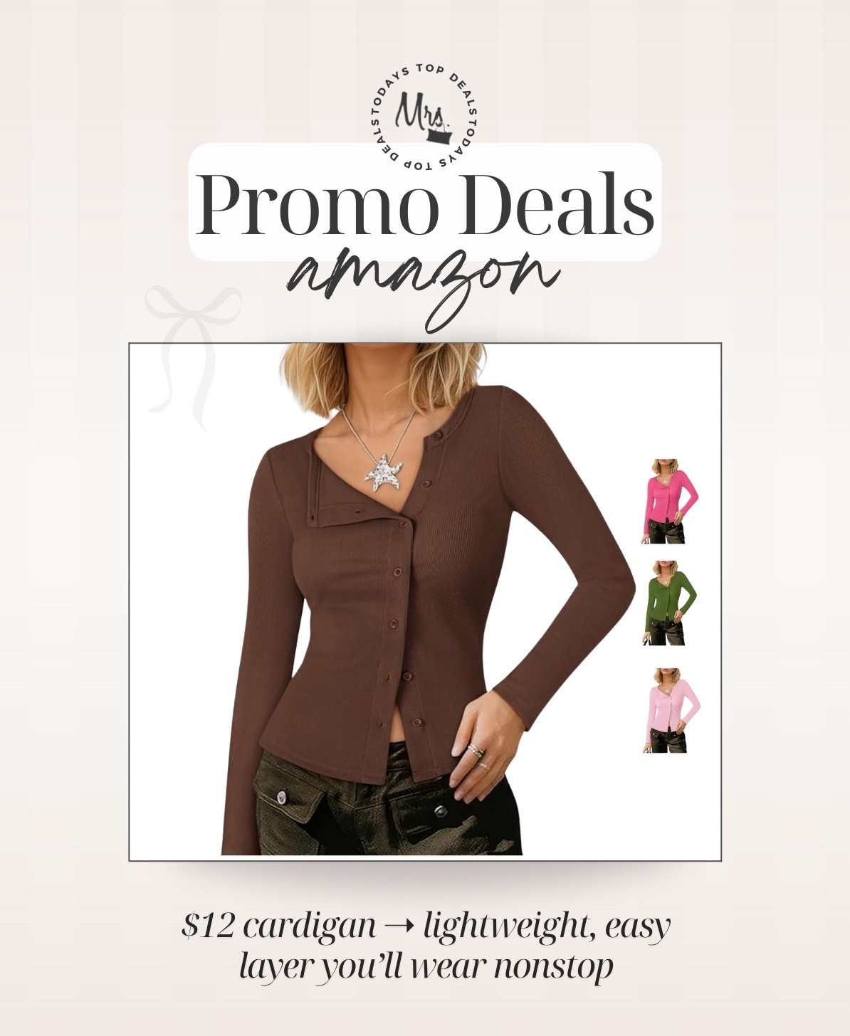 $12 cardigan ➝ lightweight, easy layer you’ll wear nonstop

#LTKFindsUnder50 #LTKSaleAlert #LTKSeasonal