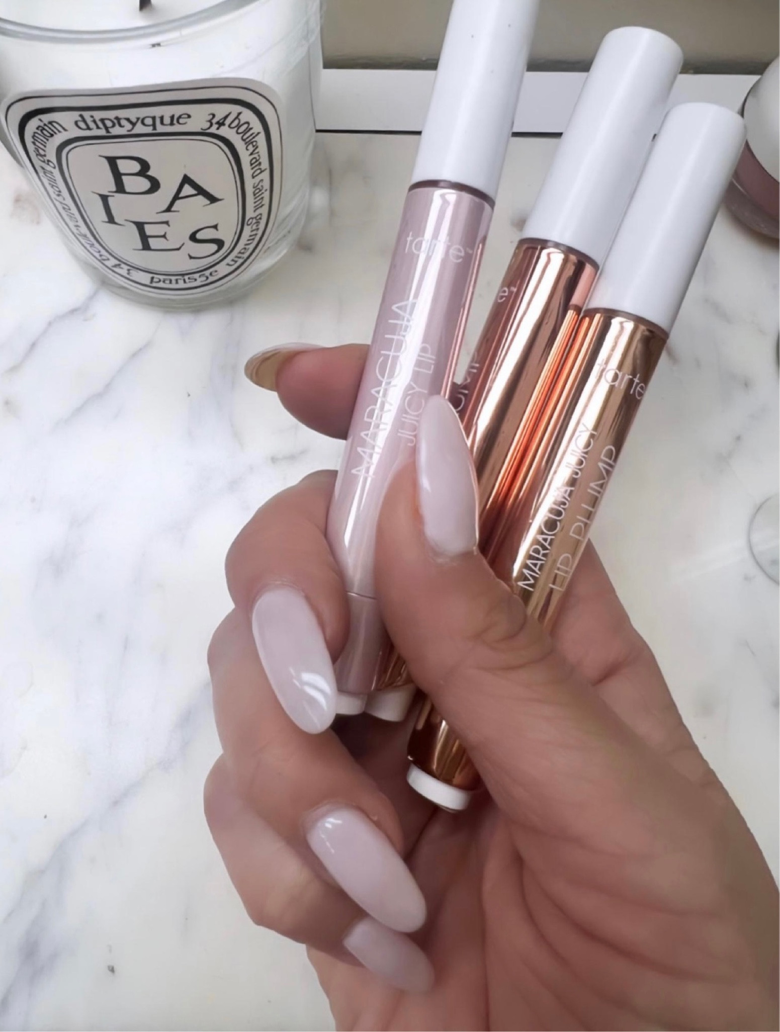 LTK Spring Sale, LTK Sale, Some of my favorite lip glosses are on sale! My holy grail shape tape concealer is on sale too! Tarte sitewide sale, Tarte Maracuja Juicy Lip, Tarte Lip Plump, I keep these on back stock so I’m never without! It’s the best lip gloss, lip balm and lip treatment in one! The lip plump is so good too! Favorite Juicy Lip shade is ‘Rose’. Favorite Lip Plump shades are ‘White Peach’ and ‘Hollie’, makeup, makeup favorites, makeup must haves, #LaidbackLuxeLife

My fave shades:
Juicy lip: ‘Rose’
Lip plump: ‘White Peach’ and ‘Hollie’
Shape Tape: ‘Medium Sand’

Follow me for more fashion finds, beauty faves, lifestyle, home decor, sales and more! So glad you’re here!! XO, Karma

#LTKfindsunder50 #LTKSpringSale #LTKbeauty