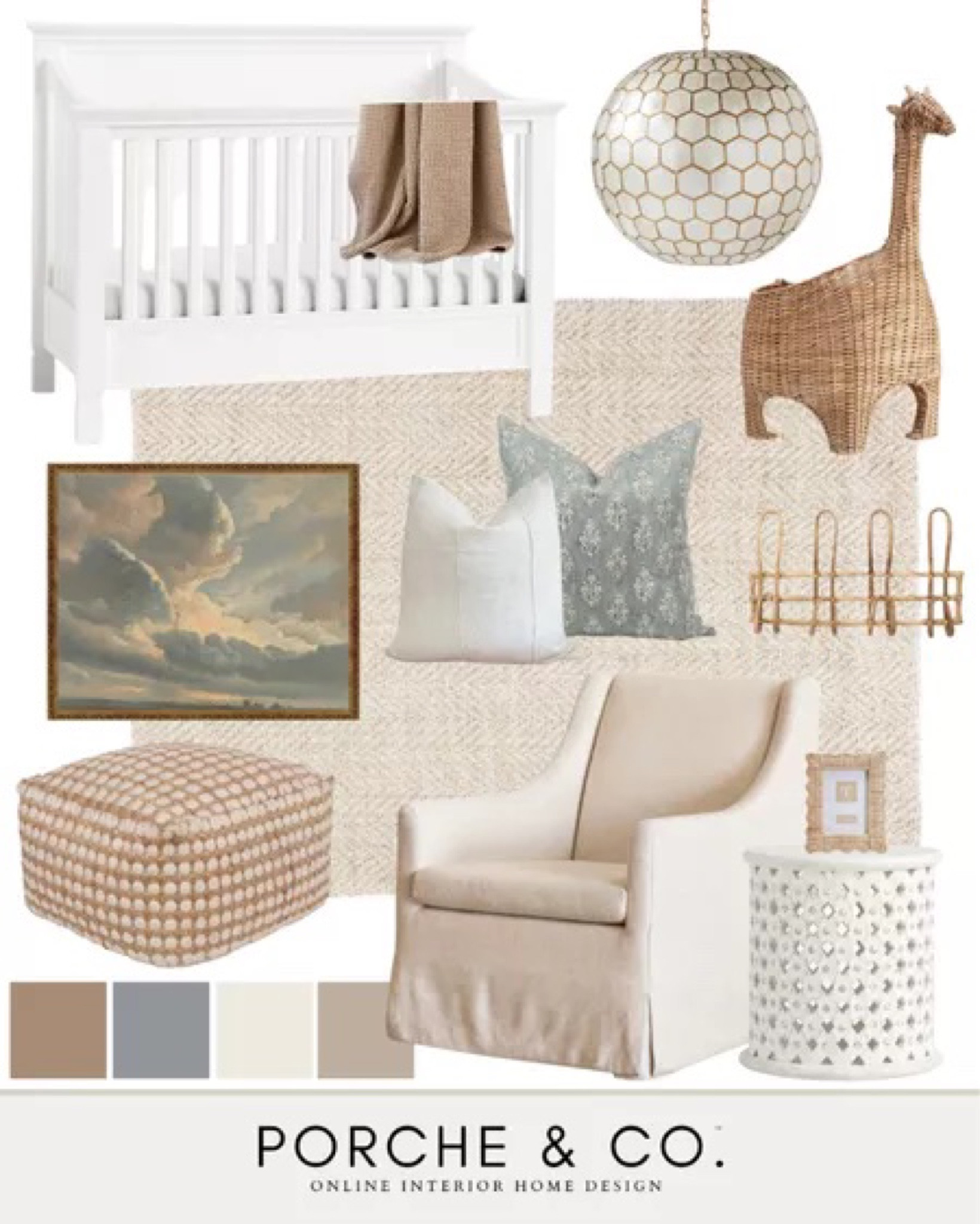 Nursery design, gender neutral nursery, nursery mood board, nursery decor, crib, glider, artwork, throw pillows #nursery #moodboard

#LTKhome #LTKfamily #LTKstyletip