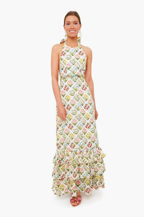 Hand Embroidered Magdalena Magnolia Dress | Tuckernuck (US)