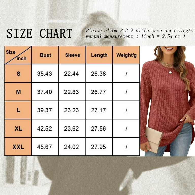 Womens Sweaters Long Sleeve Tops Fall Fashion Shirts Winter Lightweight Sweaters for Women Tops D... | Walmart (US)