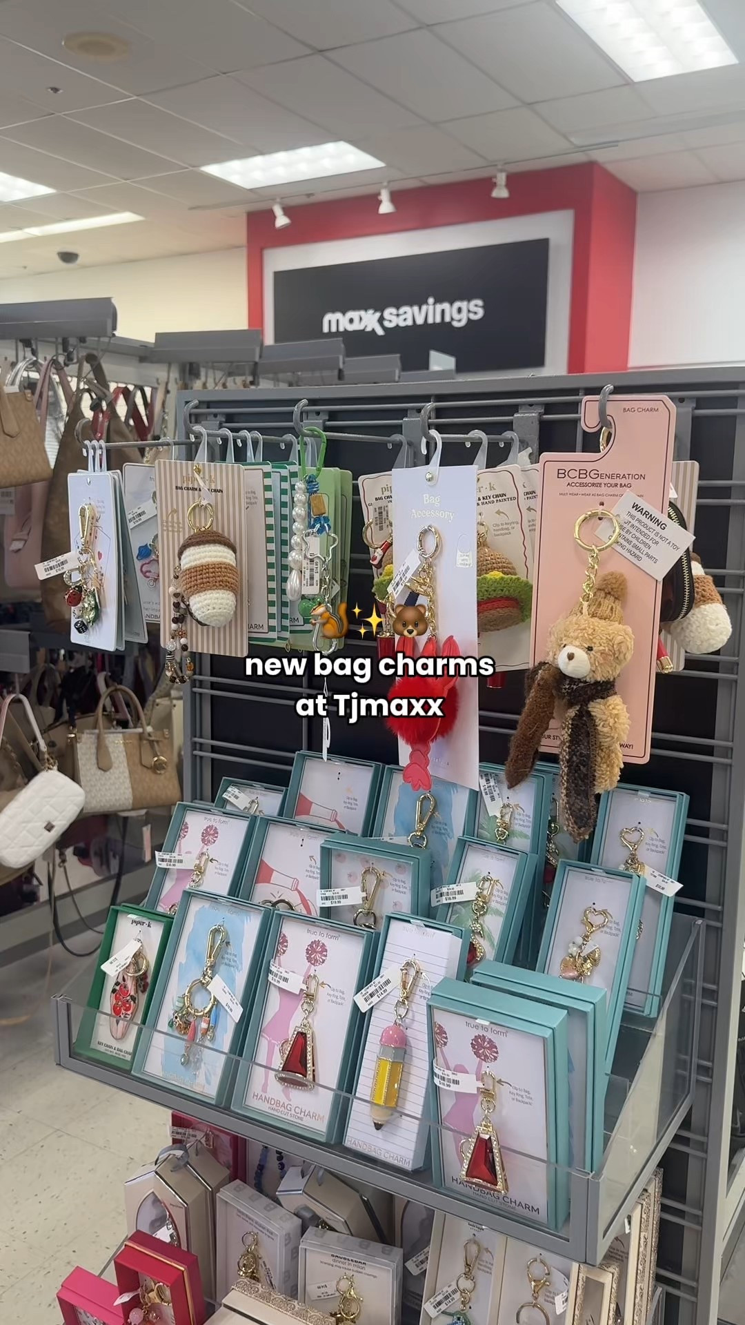 Bag charms are my favorite hyperfixation!!! Tjmaxx has new ones!! 
