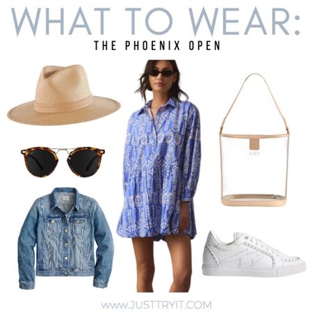 It’s Golf Tournament Season! ⛳️ Each year, Phoenix hosts the Phoenix Open Golf Tourney. Whether you’re headed there or another fun pre Spring Event, here is some comfy and chic outfit inspo!

Spring dress
Straw hat
Clear bag
Jean jacket
White sneaker

#LTKtravel #LTKstyletip #LTKSeasonal