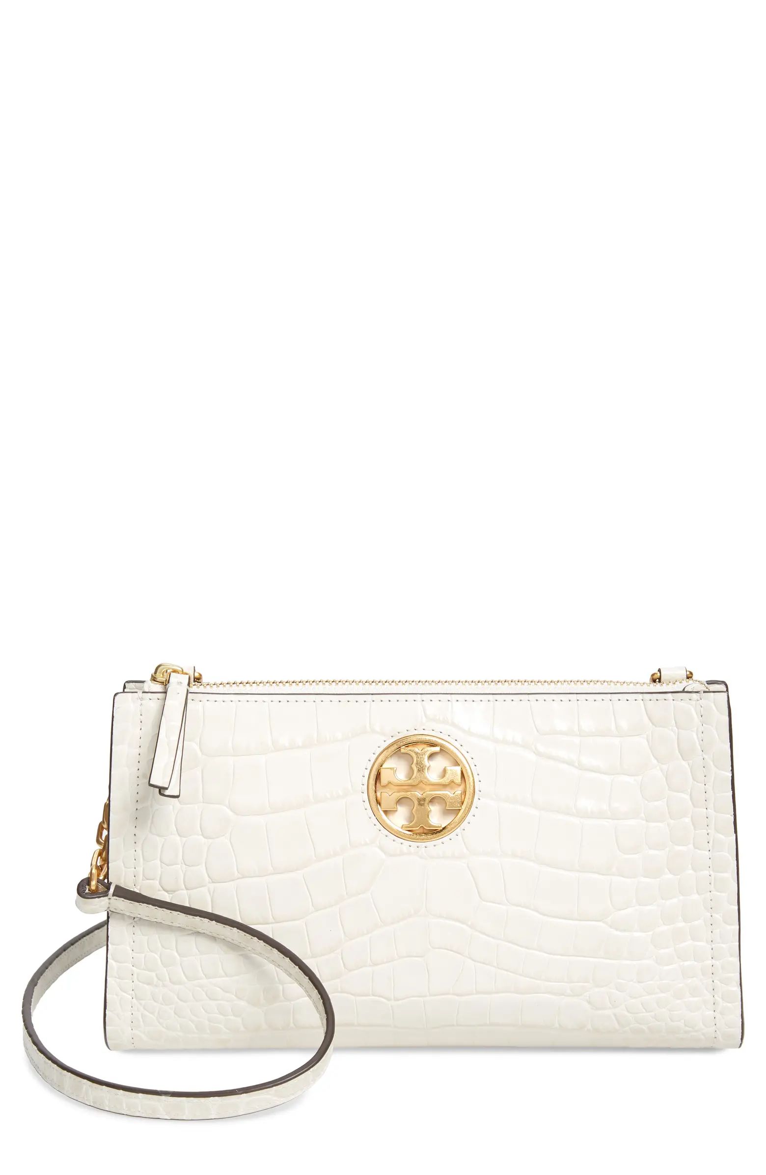 Carson Croc Embossed Leather Crossbody Bag | Nordstrom