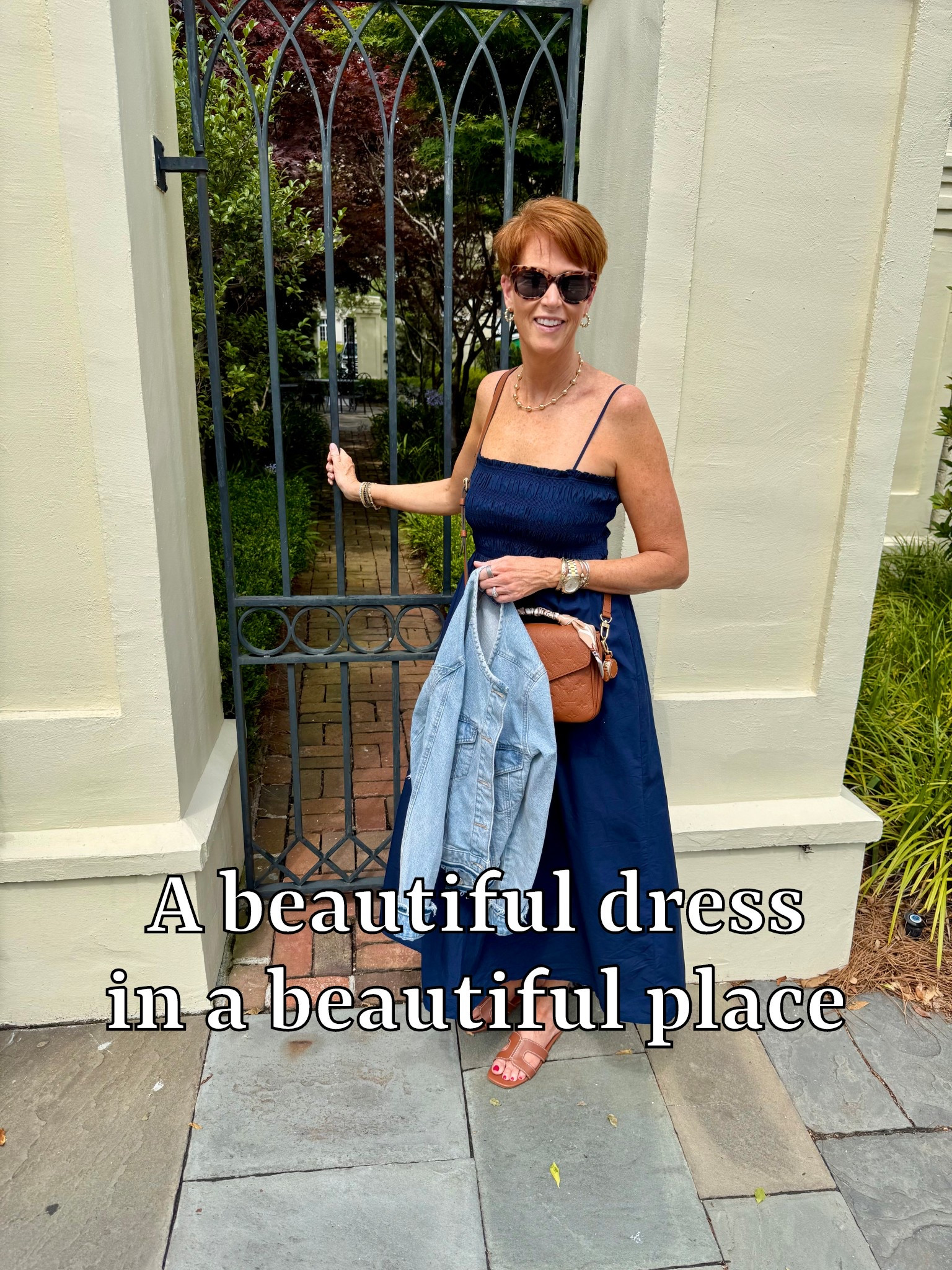A beautiful dress in a beautiful place! 

Hi friend! 👋 Thanks for your support! I’m so glad you’re here!
If you're tall, over 40, or just tired of fashion that doesn’t fit your life, you’re in the right place. I share classic, elevated outfit formulas that actually work on tall women (I’m 6’1” for reference!) and help you feel confident getting dressed again.
I am your resource for timeless, elevated fashion for women over 40 (and tall women)
Age: 55
Height: 6’1”
Tops: S/M
Bottoms: 8/10
Dresses: 8/M
Over 50 fashion, tall fashion, workwear, everyday outfits, timeless outfits, Classic Outfits, a classic blue dress, denim jacket, timeless style, wardrobe stole, wardrobe must have, summer staple, summer dress, 

#LTKTravel #LTKSummerEdit #LTKSeasonal