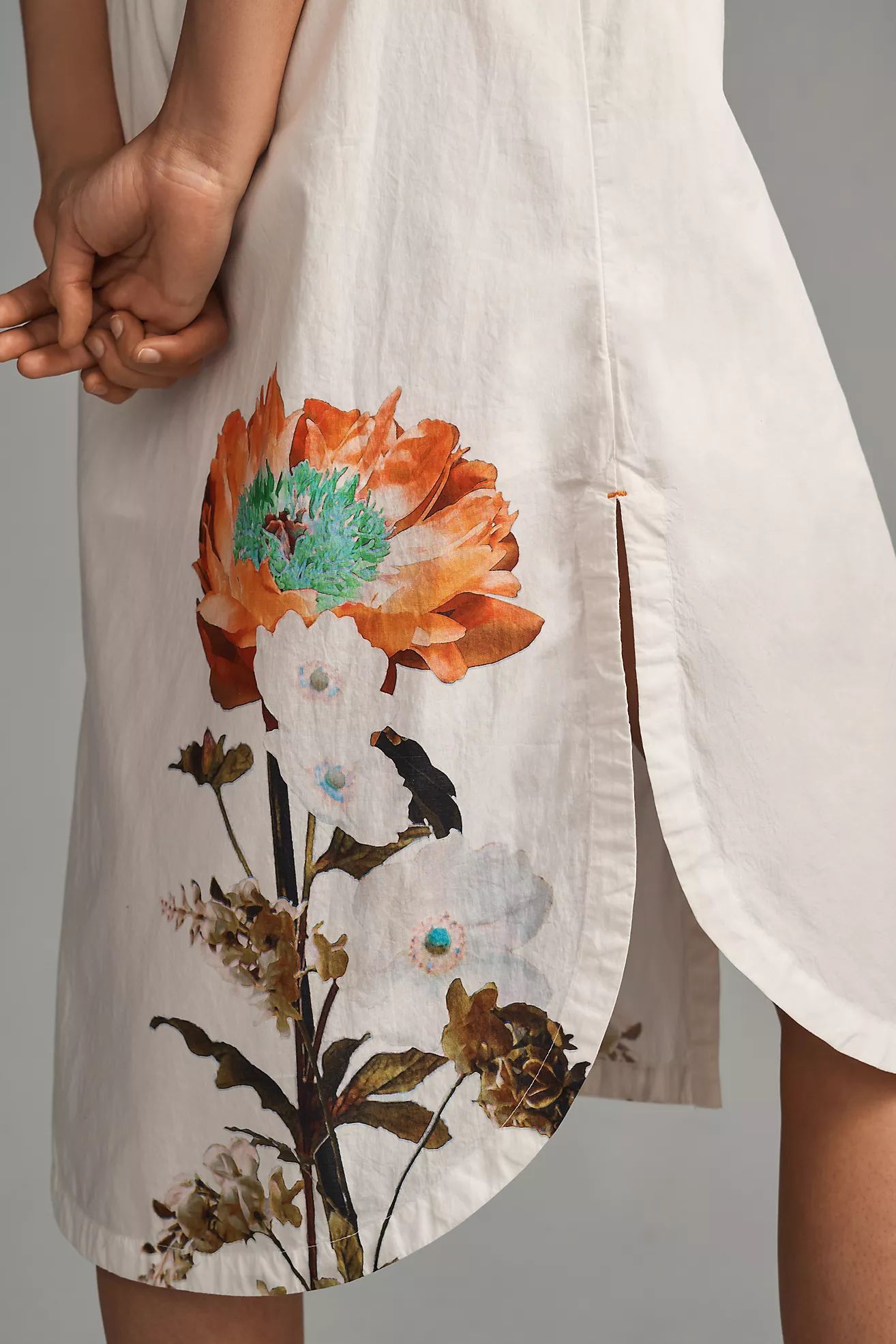 Maeve Sleeveless Midi Shirt Dress | Anthropologie (US)