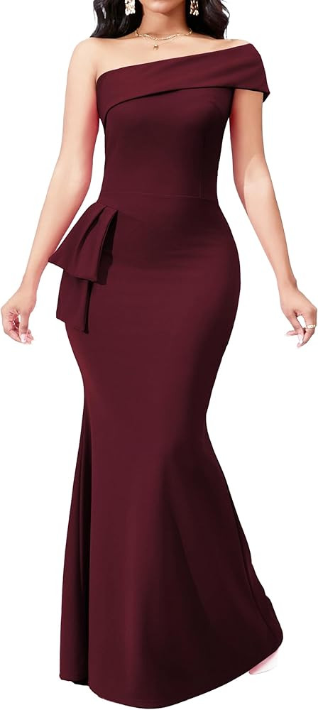 Women Evening Dress Bodycon Long Maxi Dresses Sexy Floor Length Mermaid Dress | Amazon (US)