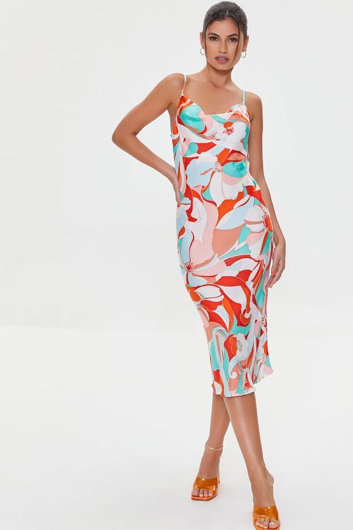 Floral Abstract Cami Midi Dress | Forever 21 | Forever 21 (US)