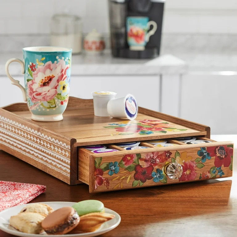 The Pioneer Woman Wildflower Whimsy Coffee Pod Organizer | Walmart (US)