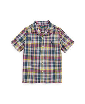 Toddler and Little Boys Plaid Camp Shirt | Macy's