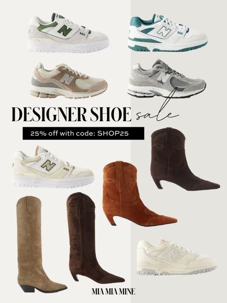 Matchesfashion designer sale - take 25% off khaite western boots, Isabel marant cowboy boots, new balance sneakers 

#LTKstyletip #LTKshoecrush #LTKsalealert