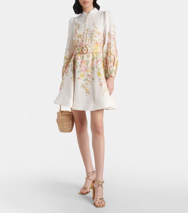 Matchmaker floral linen minidress | Mytheresa (US/CA)