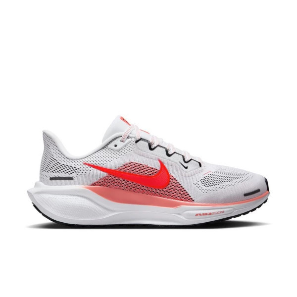 Women's Nike Pegasus 41 Running Shoes 10 Regular White/Bright Crimson-Magic Ember-Black | Scheels