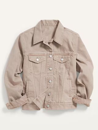 Tan Non-Stretch Jean Jacket for Women | Old Navy (US)