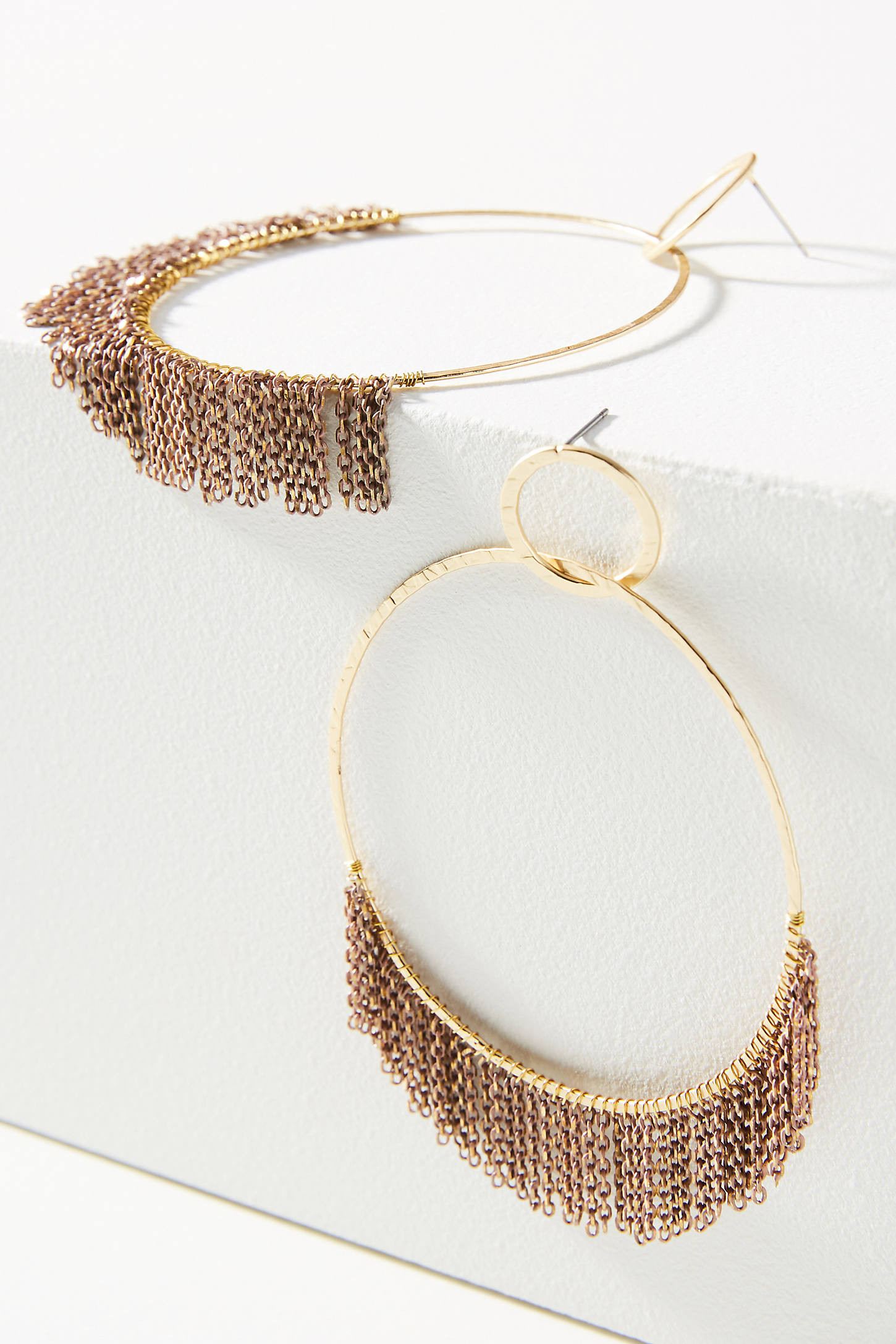 Fringed Hoop Earrings | Anthropologie (US)