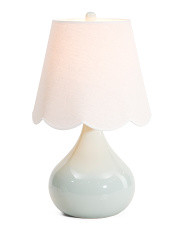 24in Scalloped Shade Ceramic Table Lamp | TJ Maxx