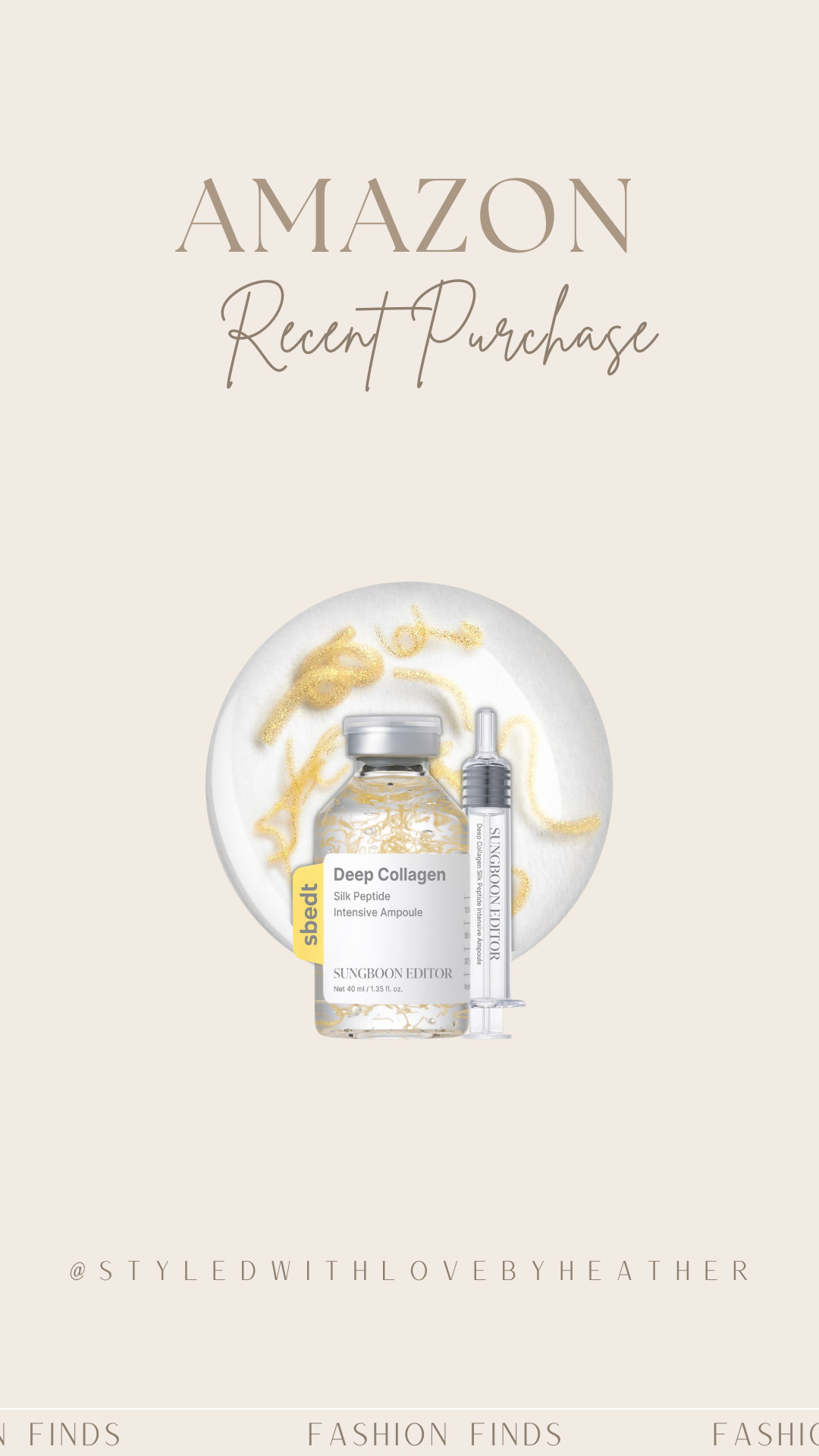 ✨ Recent Amazon find I’m loving ✨

This collagen silk peptide ampoule is packed with collagen and multiple peptides to help hydrate, smooth, and support firmer-looking skin. The formula is designed to boost elasticity, improve the look of fine lines, and give your skin that plump, healthy glow.

If you love hydrating Korean skincare that focuses on peptides and skin elasticity, this one is definitely worth trying.

Linked on my LTK 🤍 ✨

 

 #LTKmorningroutine #LTKselfcare #LTKBeauty